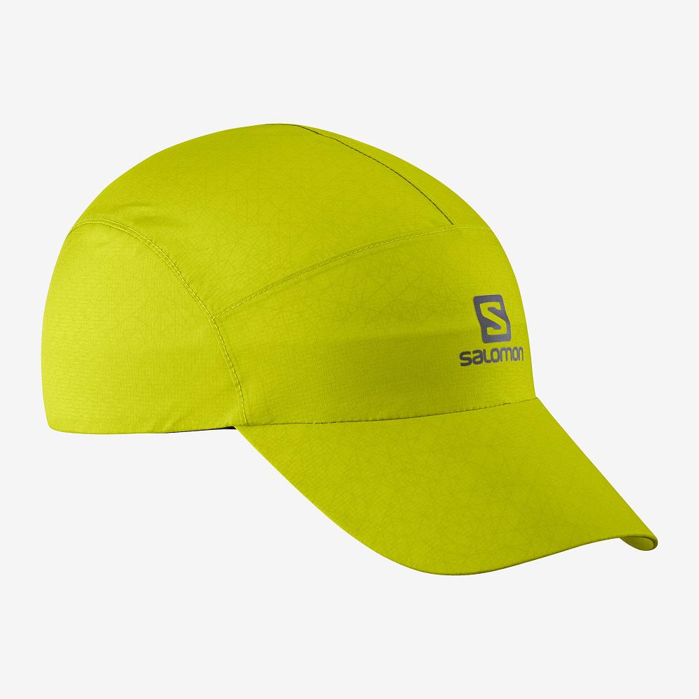 Salomon Israel WATERPROOF - Mens Caps - Yellow (GWPX-97180)